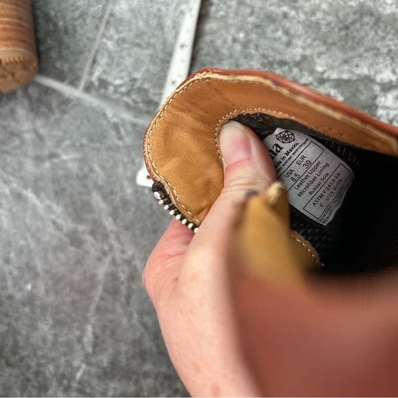 Xena Brown Leather Gravity Ankle Boots Workwear Steel Toe Size 8.5 - Picture 13 of 15